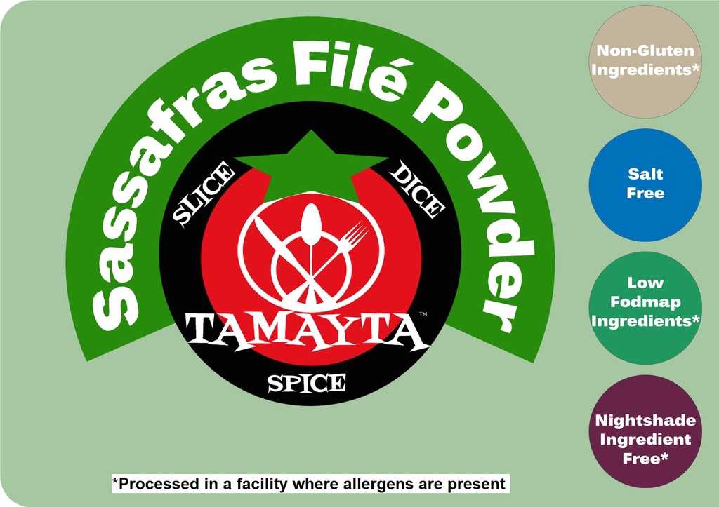 Sassafras Filé Powder 1/2 Cup Jar