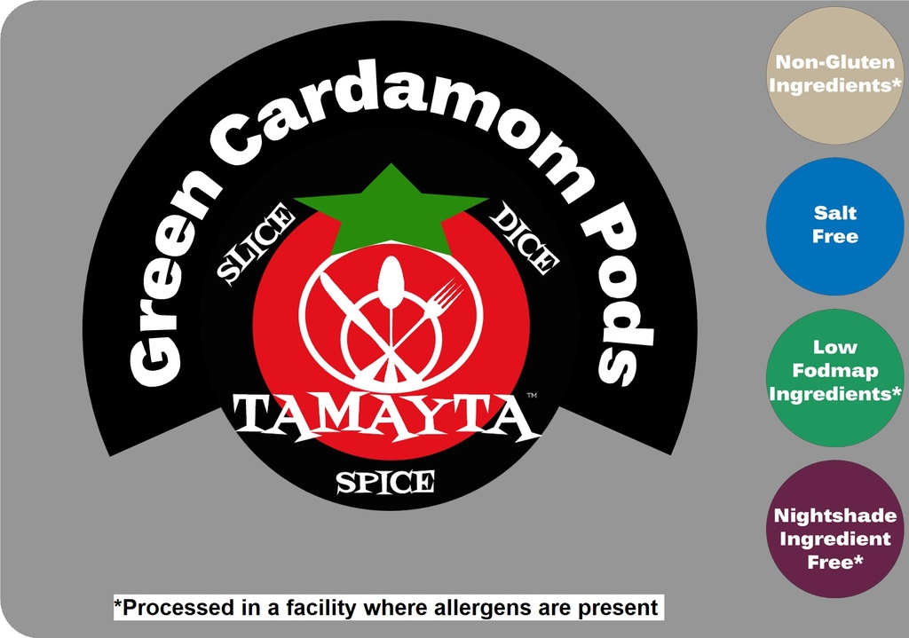 Cardamom, Green Whole 1/2 Cup Jar