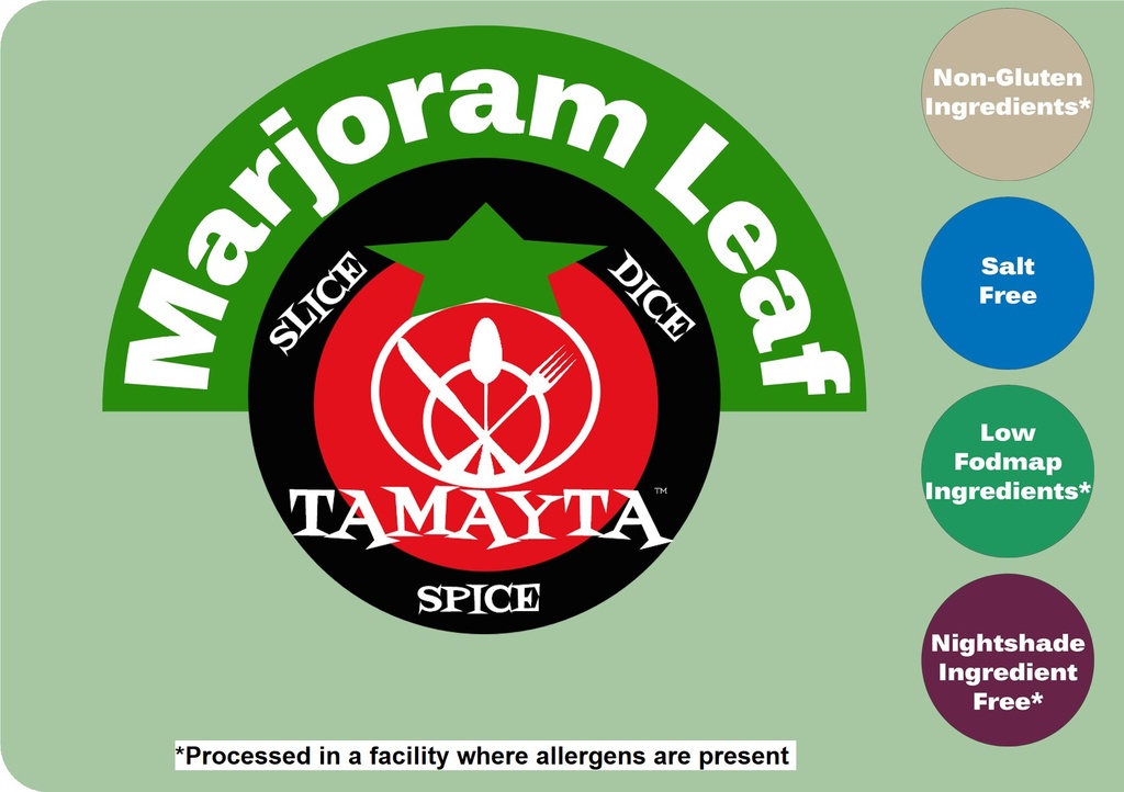 [00940] Marjoram Leaf 1/2 Cup Jar