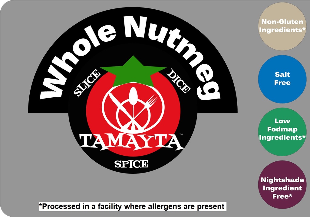 Nutmeg Whole 1/2 Cup Jar