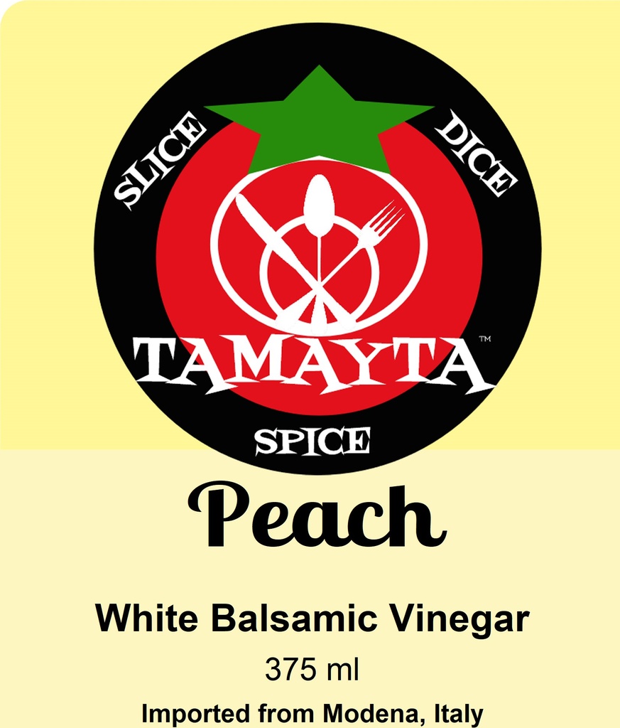 [04347] Peach White Balsamic Vinegar 375 ml
