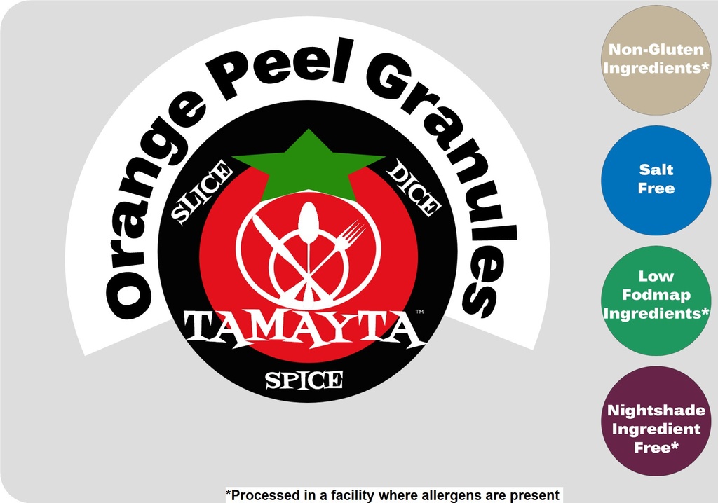 Orange Peel Granules 1/2 Cup Jar