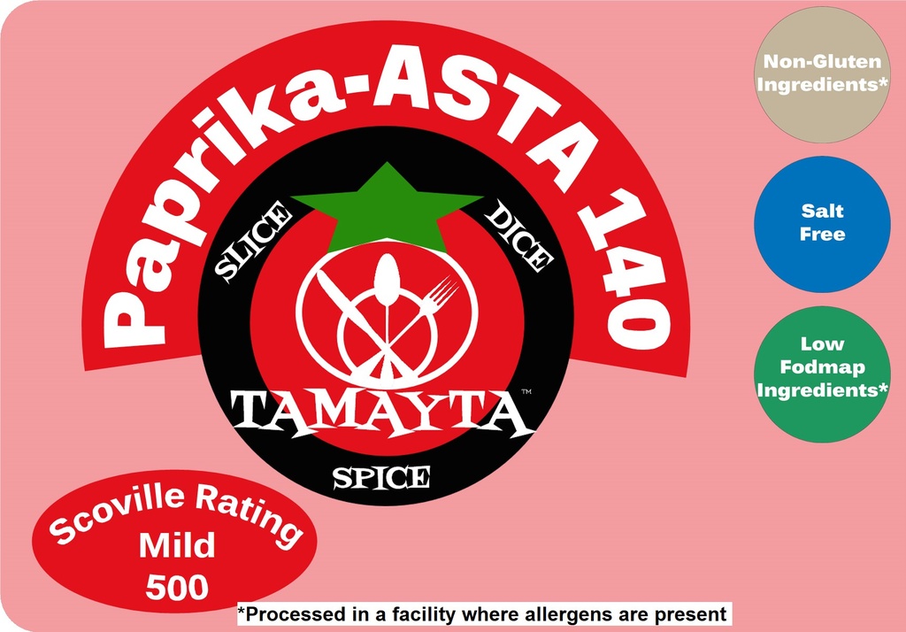 [00846] Paprika, ASTA 140 1/2 Cup Jar