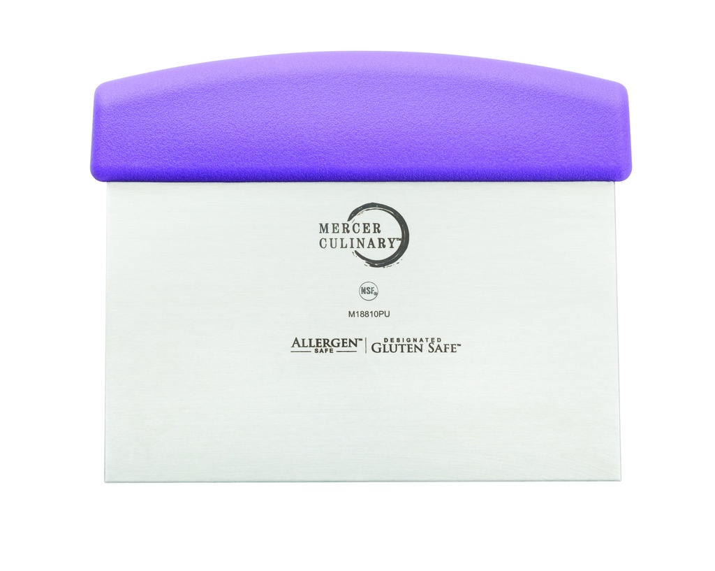 Bench Scraper 6" x 3" Purple