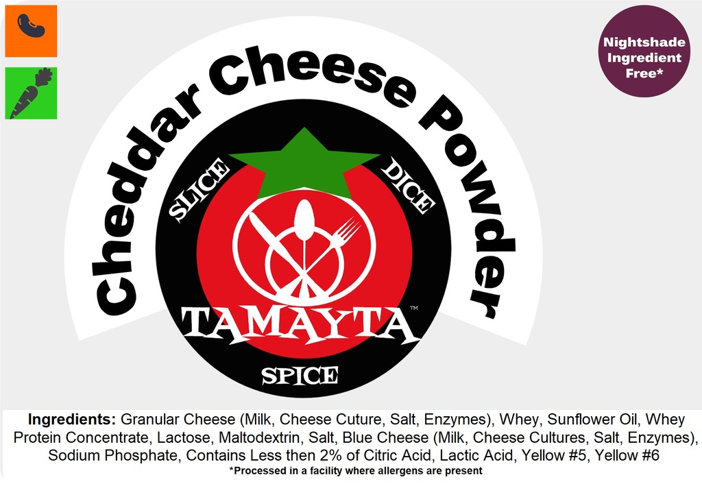 Cheddar Cheese Powder 1/2 Cup Jar