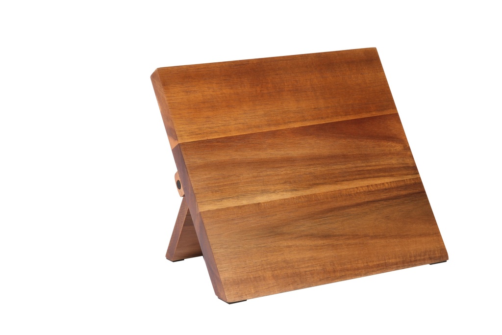 Magnetic Knife Board Easel 9-1/2" X 8-5/8" X 3/4" Acacia