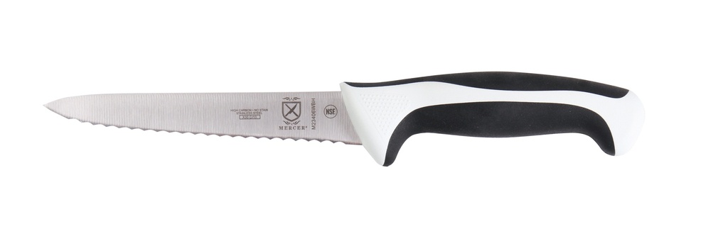 Utility Knife 6" Wavy Edge Millennia White
