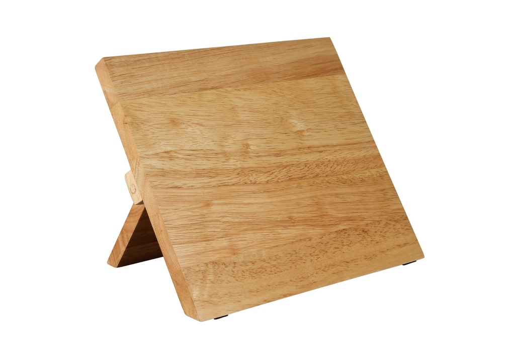 [M30720MER] Magnetic Knife Board Easel 9-1/2" X 8-5/8" X 3/4" Rubberwood