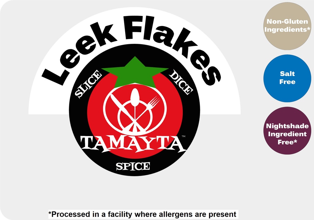 [01335] Leek Flakes 1/2 Cup Jar