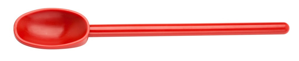 Mixing Spoon 11-7/8" Red High Heat