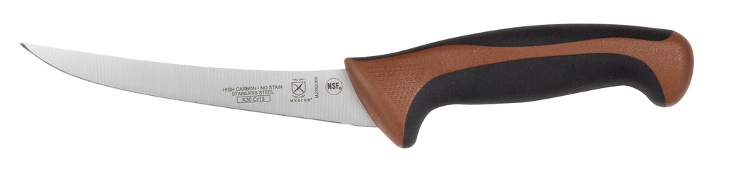 Boning Knife 6" Curved Stiff Millennia Brown