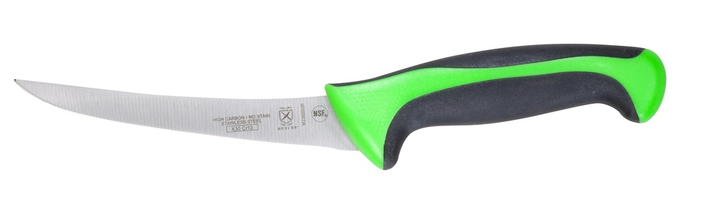 Boning Knife 6" Curved Stiff Millennia Green