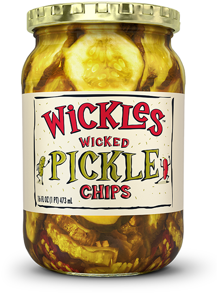 [05128] Wicked Pickle Chips Wickles 16 Fl oz.