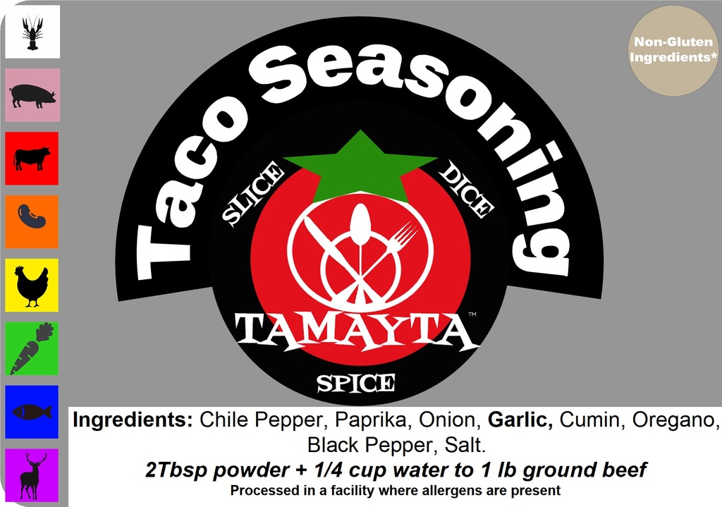 Taco Seasoning 1/2 Cup Jar