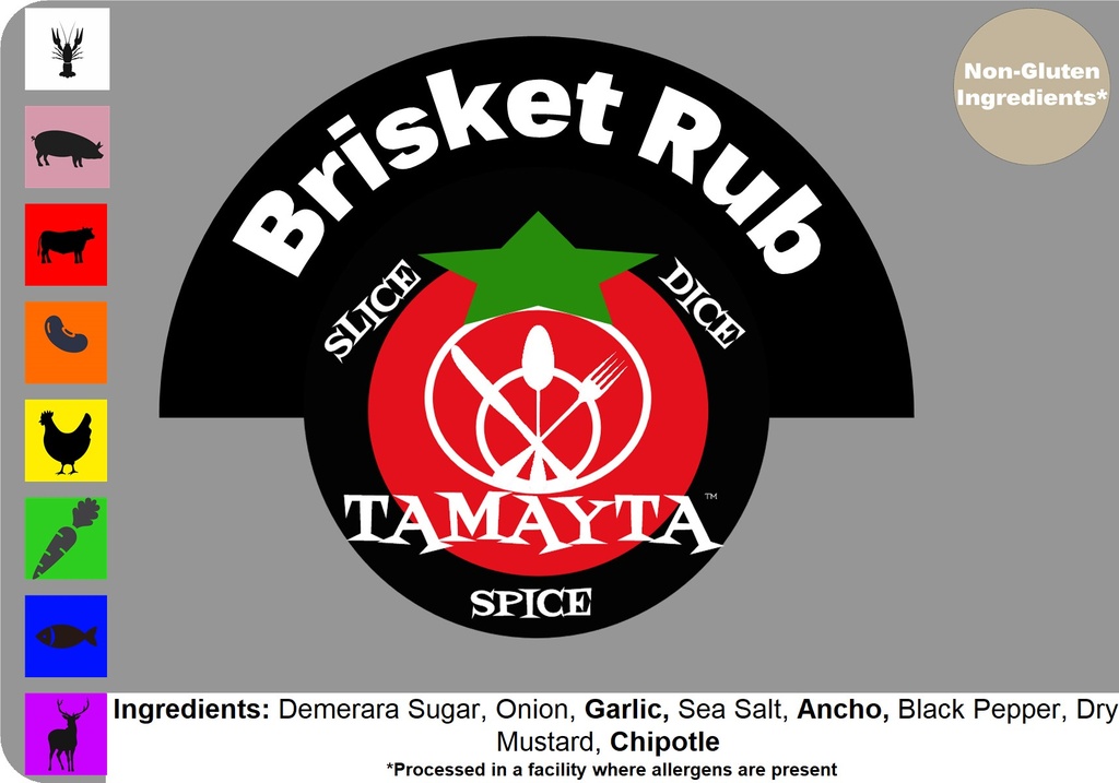 [01269] Brisket Rub 1/2 Cup Jar