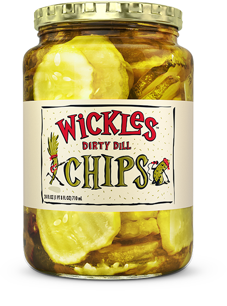 Wickles Dirty Dill Pickle Chips 24 Fl oz.