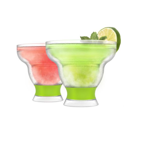 [04748] Margarita Freeze Cooling Cups Green Set Of 2