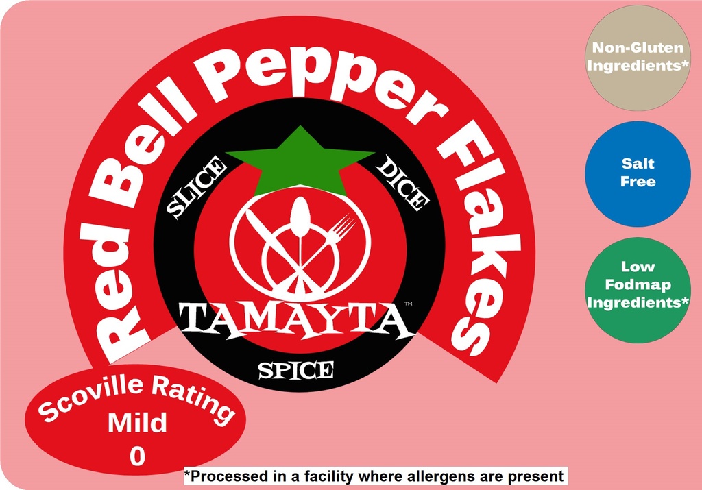 Bell Pepper Granules Red 1/2 Cup Jar