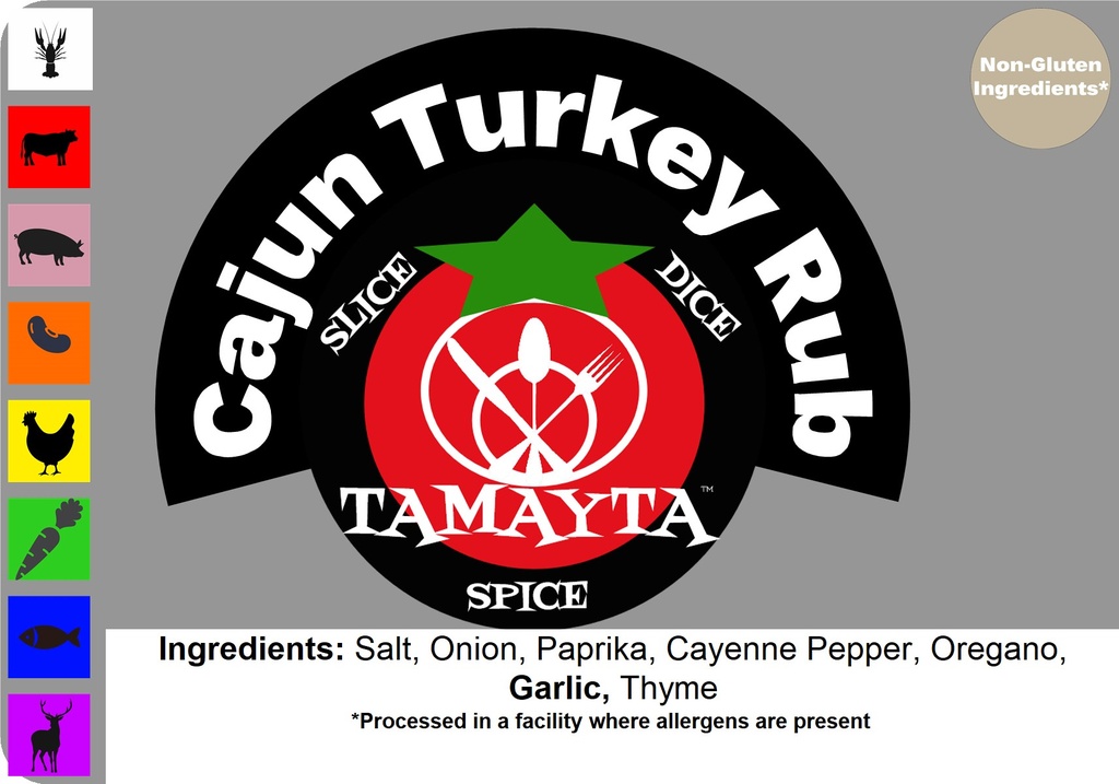 Cajun Turkey Rub 1/2 Cup Jar