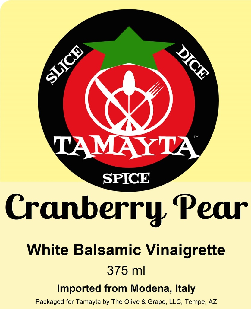 Cranberry Pear White Balsamic Vinegar 375 ml