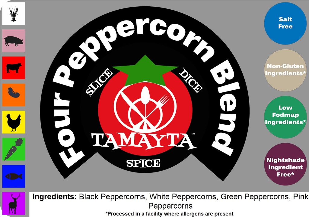 Four Pepper Blend 1/2 Cup Jar