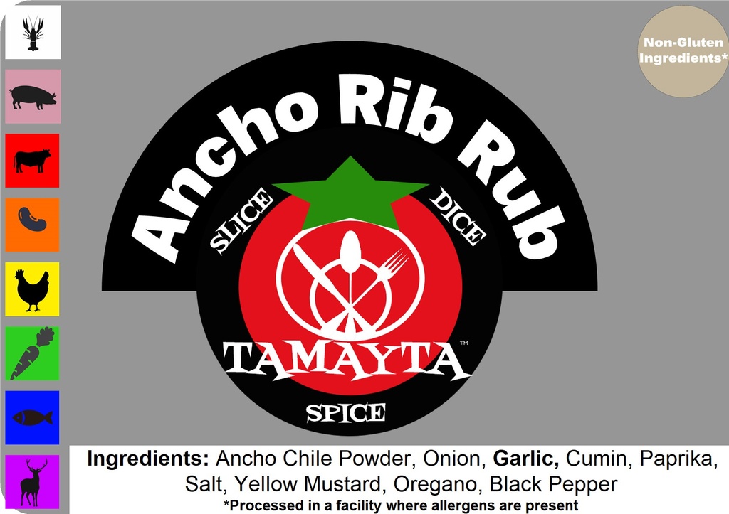 Ancho Rub 1/2 Cup Jar