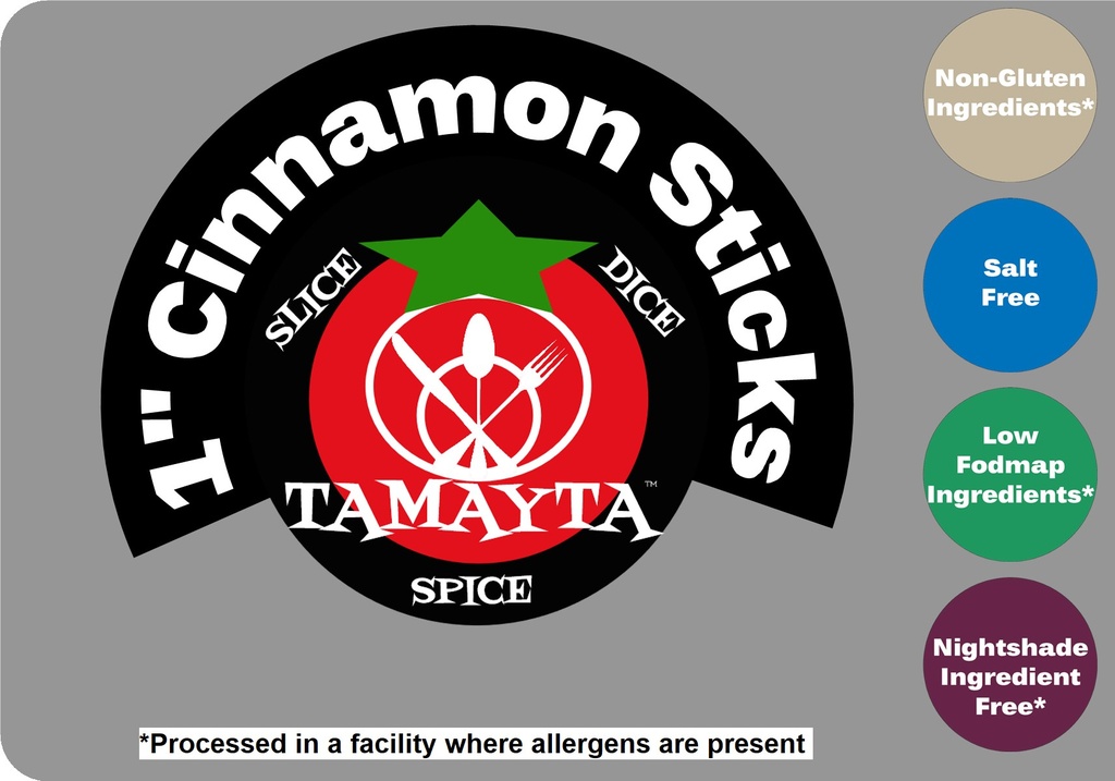 Cinnamon Sticks 1" 1/2 Cup Jar