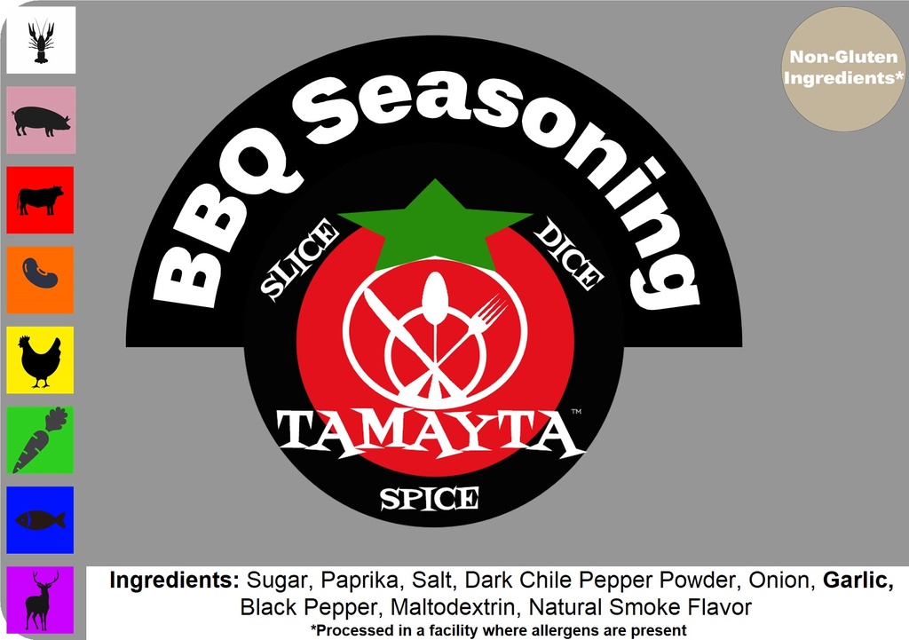 [01262] BBQ Seasoning 1/2 Cup Jar