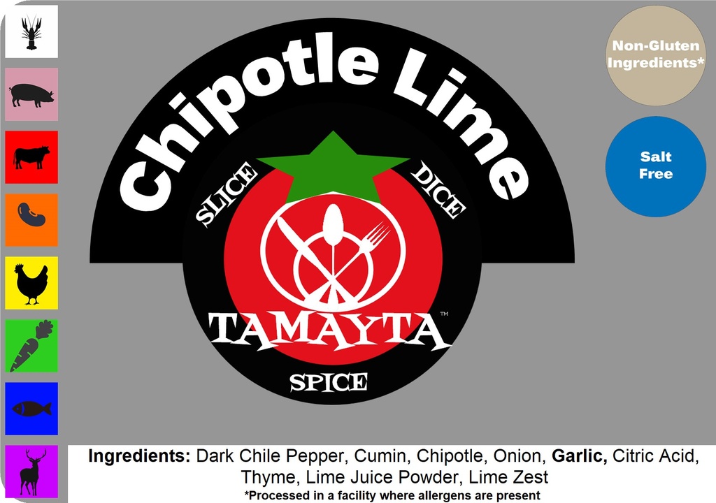 [01468] Chipotle Lime Rub 1/2 Cup Jar