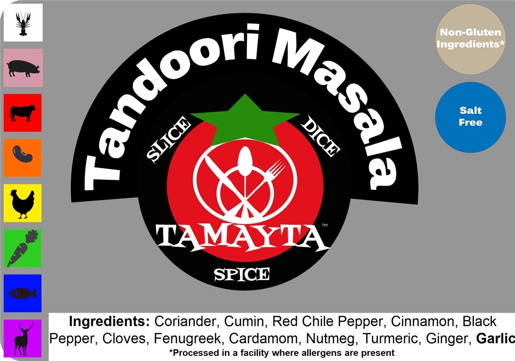 [01493] Tandoori Masala 1/2 Cup Jar