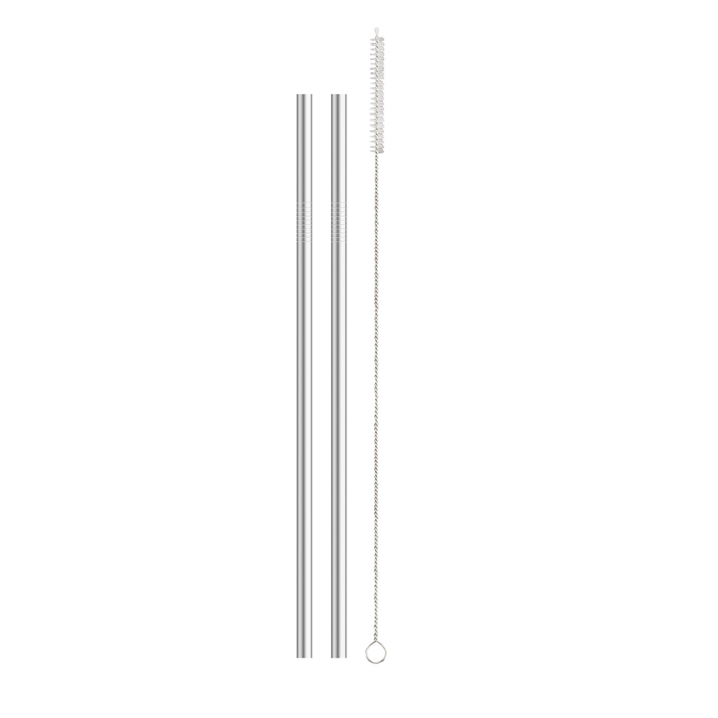 Stainless Steel Reusable Straws 2 Piece Tumbler Tall