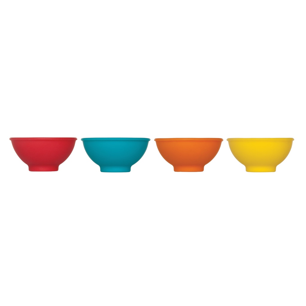 Pinch And Prep Bowls Silicone 2-1/2" 4 Piece Set