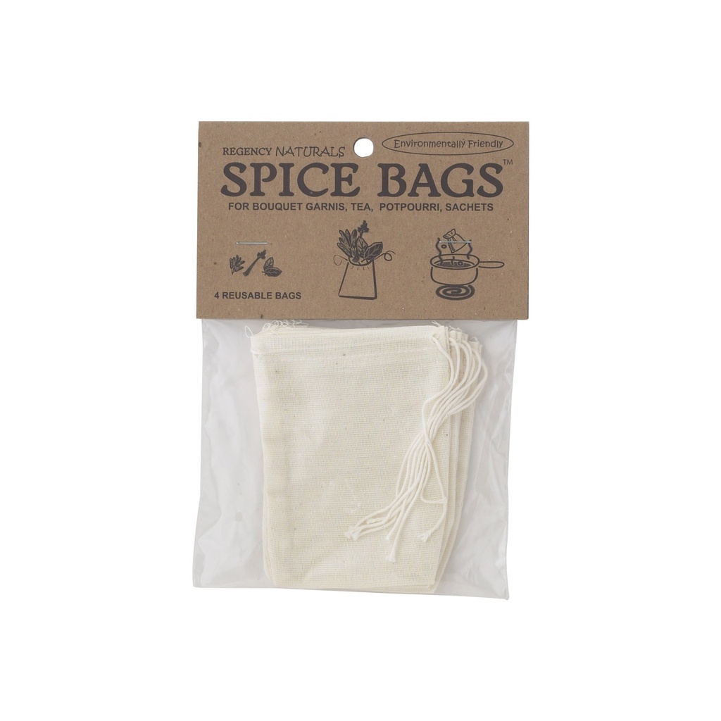 Natural Spice Bags 4 Piece 4" X 3"