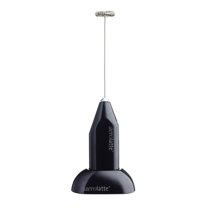 Milk Frother With Stand, Black