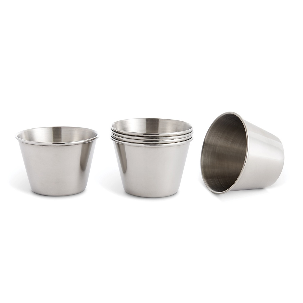 Seafood Cups 2.5 Oz Stainless Steel Set of 6