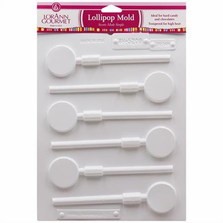 [01933] Round Small Hard Candy Lollipop Mold