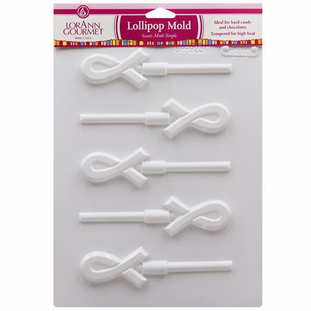 [01934] Ribbon Hard Candy Lollipop Mold Sheet