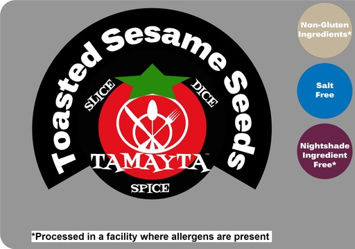 [02033] Sesame Seeds Toasted 1/2 Cup Jar
