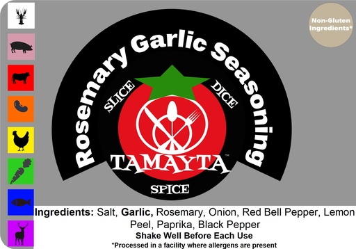 [02577] Rosemary Garlic Seasoning 1/2 Cup Jar