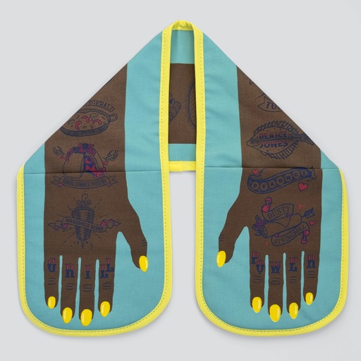 [02761] Grill Power Double Oven Glove (Dark Skin)
