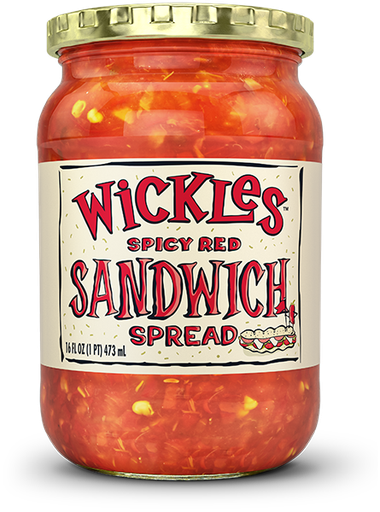 [02799] Spicy Red Sandwich Spread Wickles 16 Fl oz