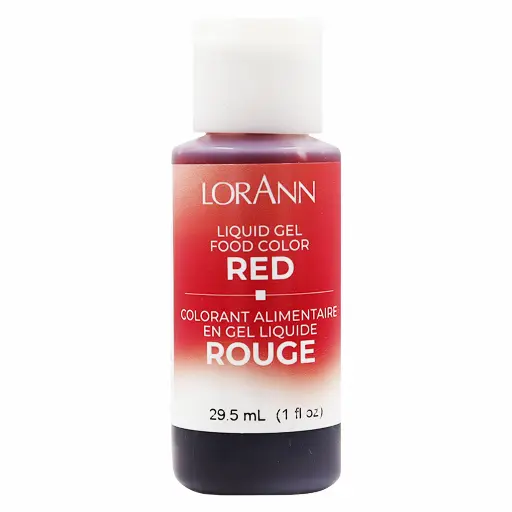 [02857] Liquid Gel Food Coloring Red 1 Fl Oz