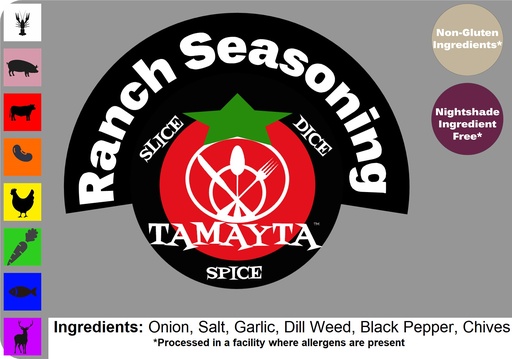 [04013] Ranch Seasoning 1/2 Cup Jar
