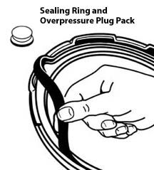 [04765] Pressure Cooker Sealing Ring/Overpressure Plug Pack