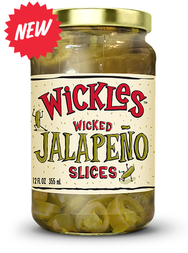 [05177] Wicked Jalapeno Slices Wickles 12 oz