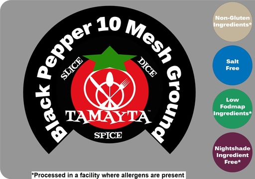[00209] Black Pepper 10 Mesh Ground 1/2 Cup Jar