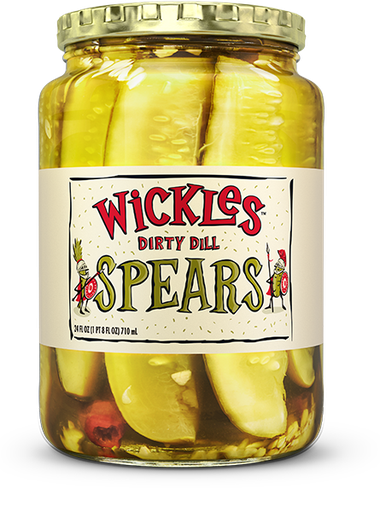 [02494] Wickles Dirty Dill Pickle Spears 24 Fl oz