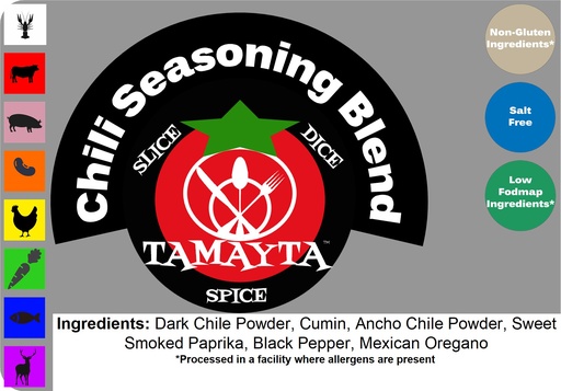 [00825] Chili Powder Blend 1/2 Cup Jar