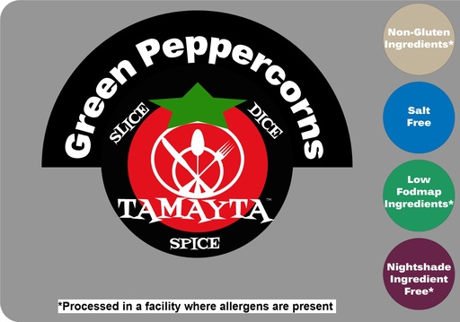 [01407] Peppercorns Green Whole 1/2 Cup Jar