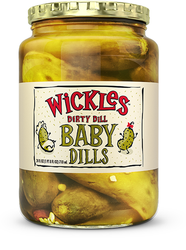 [05129] Wickles Dirty Dill Baby Dills 24 fl oz.